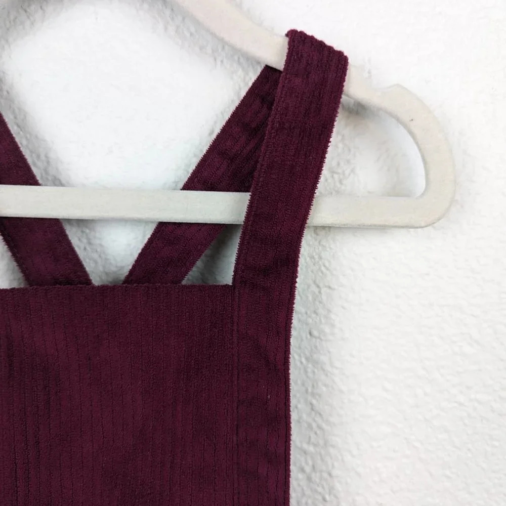 Wonder Nation ~ Baby Girl's Maroon Corduroy Jumper Size 18 months - Picture 2 of 10